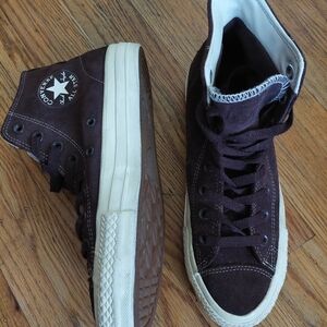 Converse Men's High-Top Sneakers - Brown Sz 7 Chuck Taylor Pro Suede     (Bag C)